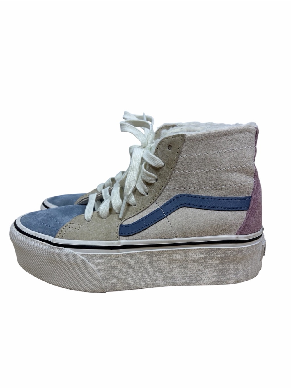 Vans Sk8-Hi Stackform Sherpa Suede Platform Sneakers Women’s 5